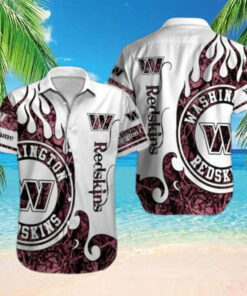 Personalized Washington Commanders Inferno Crest Hawaiian Shirt