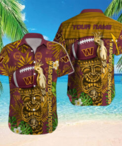 Personalized Washington Commanders Jungle Spirit Hawaiian Shirt