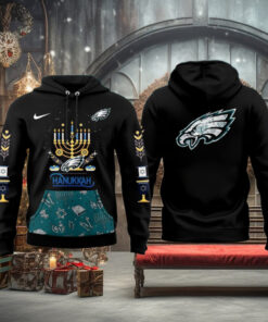 Philadelphia Eagles 2025 Happy Hanukkah Festival of Lights For Fans Hoodie