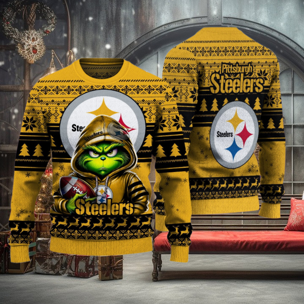 Pittsburgh Steelers Christmas Grinch Knitted Sweater Pittsburgh Steelers Christmas Grinch Knitted Sweater