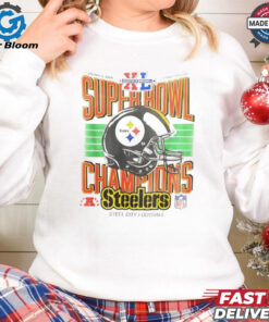 Pittsburgh Steelers Super Bowl Champions NFL football helmet shirt for Fans