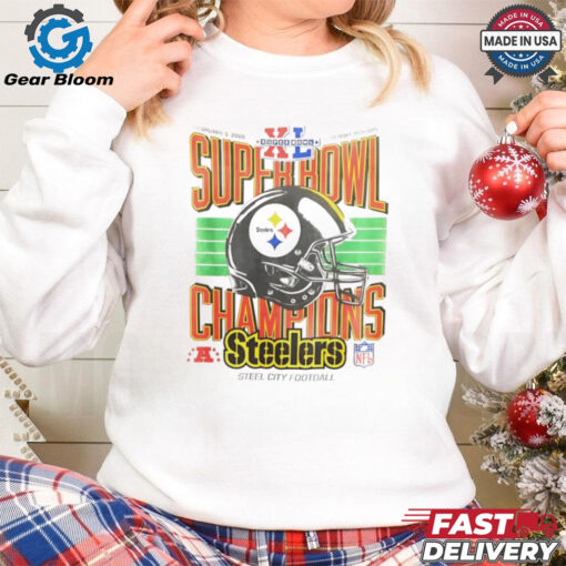 Pittsburgh Steelers Super Bowl Champions NFL football helmet shirt for Fans