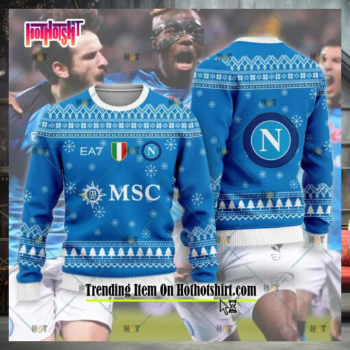 SSC Napoli 2023 24 Ugly Christmas Sweater