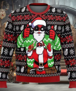 Santa Deadpool Christmas Ugly Sweater Superhero Xmas 2025 Sweater