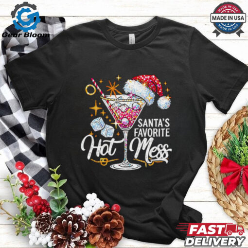 Santa’s Favorite Hot Mess Navidad Christmas shirt