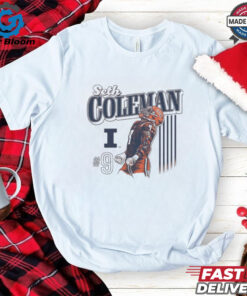 Seth Coleman #9 t shirt Illinois Fighting Illini Football Fan Favorite
