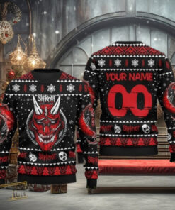 Slipknot Custom Name And Number Christmas Sweater