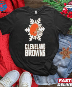 Snowflake Cleveland Browns Merry Christmas shirt