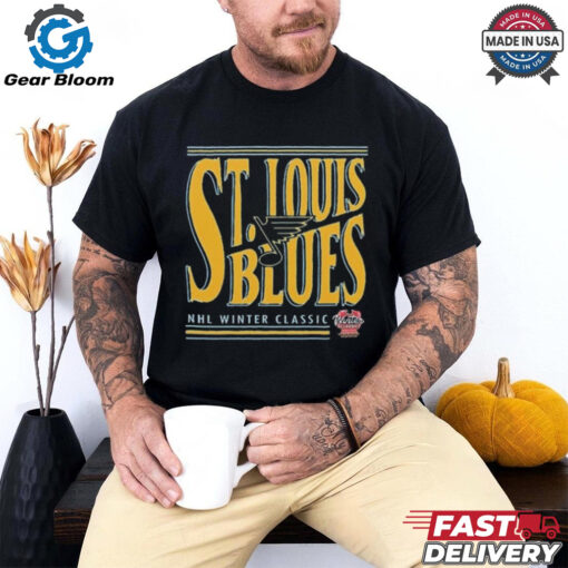 St. Louis Blues Levelwear 2025 NHL Winter Classic Richmond Powerhouse T Shirt
