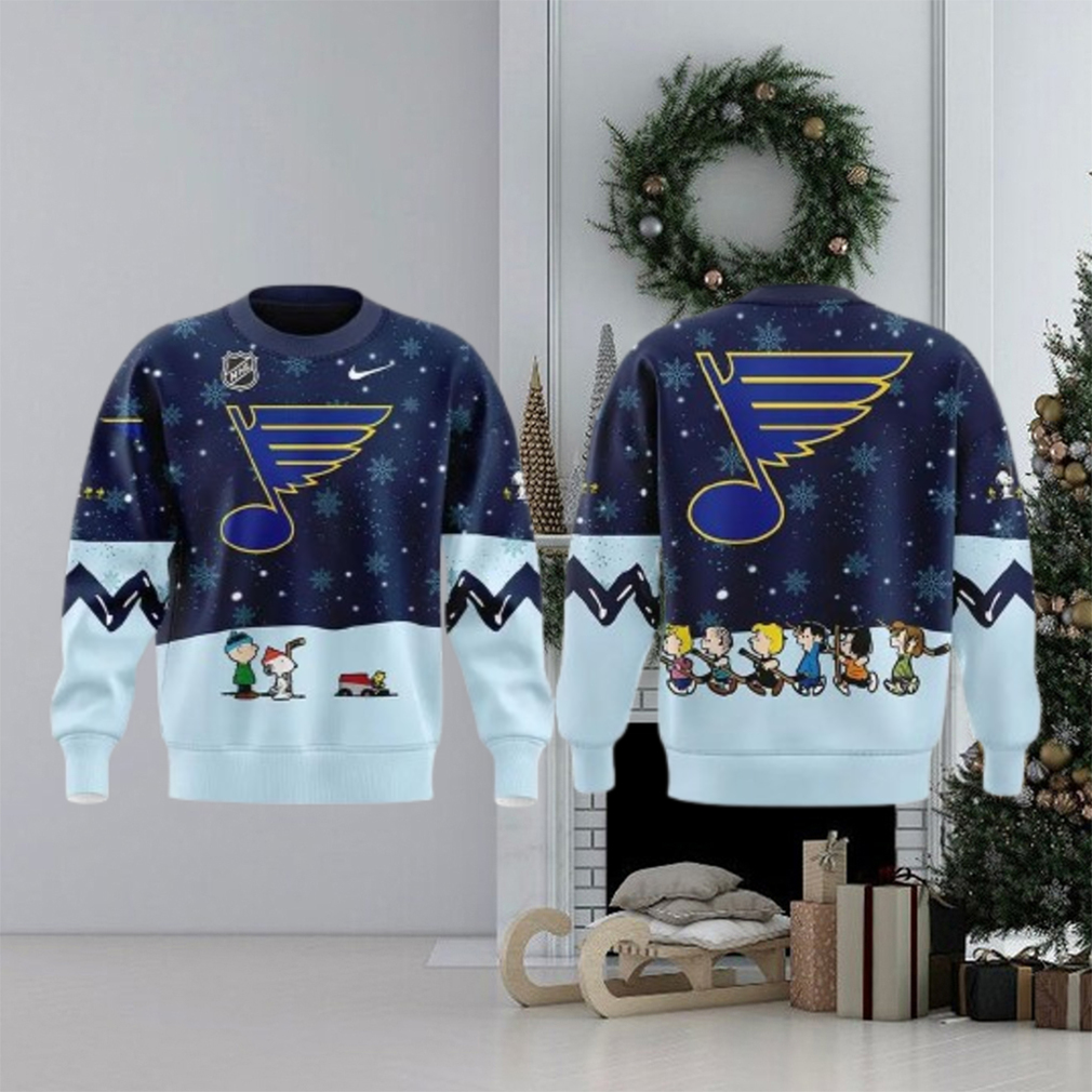 St. Louis Blues Peanuts & Snoopy Night Christmas Special Sweater St. Louis Blues Peanuts & Snoopy Night Christmas Special Sweater