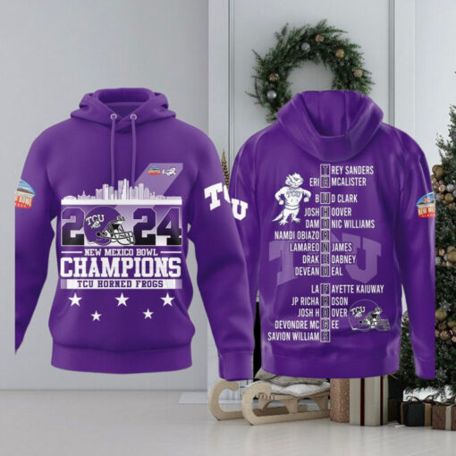 TCU Horned Frogs New Mexico Bowl Champions 2024 Hoodie