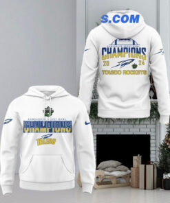 Toledo Rockets Football 2024 GameAbove Sports Bowl Champions New Edition For Fans White Hoodie