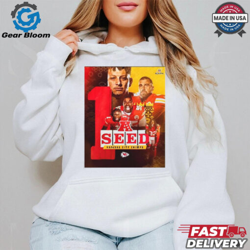 Top Poster The Chiefs Clinch The Afcs No 1 Seed On Christmas Day Kansas City Chiefs Win Pittsburgh Steelers 2024 T Shirt