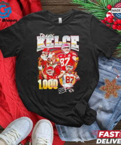 Travis Kelce Kansas City Chiefs 1000 Career Receptions signature shirt