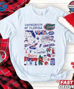 University of Florida Gators Vive La Fete Impressions Artwork Est 1853 logo shirt