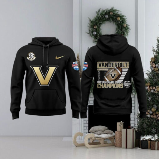 Vanderbilt Football 2024 Birmingham Bowl Champions Hoodie