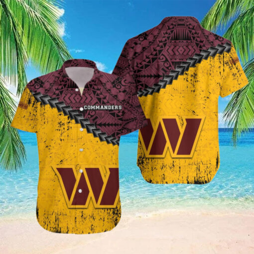 Washington Commanders Tribal Spirit Hawaiian Shirt