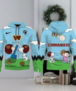 Washington Commanders X Snoopy Peanuts 75th Anniversary Hoodie