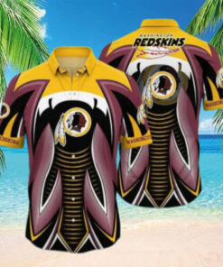 Washington Redskins Dynamic Stripes Hawaiian Shirt