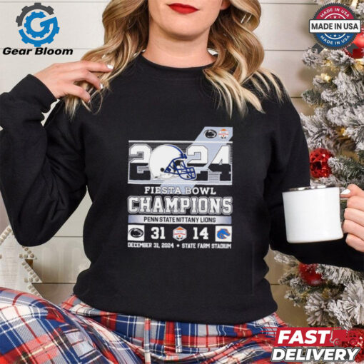 2024 Fiesta Bowl Champions Penn State Nittany Lions score shirt  Fan Favorite