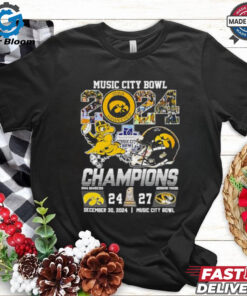 2024 Music City Bowl Iowa Hawkeyes vs Missouri Tigers Champions shirt