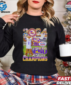 2024 Texas Bowl LSU Tiger Champions Mascot Shirt - Celebrate LSU's Victory with Official Championship Apparel, Perfect for Tigers Fans and College Football Enthusiasts.