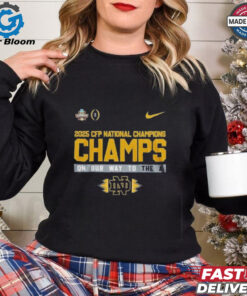 2025 CFP National Champions Notre Dame Fighting Irish Nike Shirt