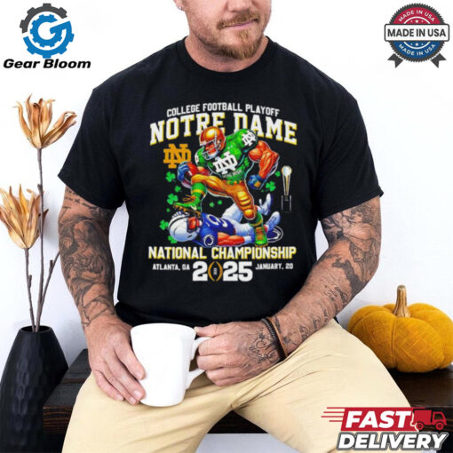 2025 College football playoff Notre Dame Fighting Irish Mascots National Championship Atlanta GA shirt