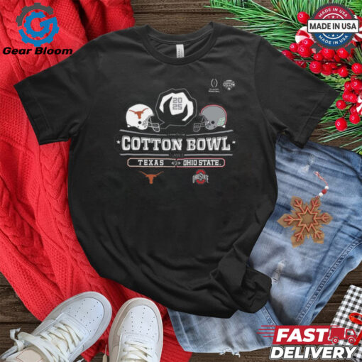 2025 Cotton Bowl Texas Longhorns Vs Ohio State Buckeyes Matchup Football NCAA Division Unisex T Shirt