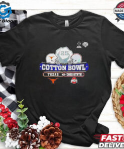 2025 Goodyear Cotton Bowl Texas Longhorns vs Ohio State Buckeyes Shirt