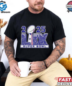 2025 NFL Super Bowl Lix Trophy Logo shirt