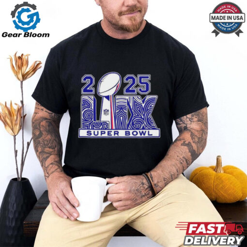 2025 NFL Super Bowl Lix Trophy Logo shirt