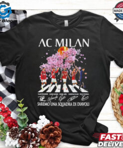 AC Milan Paulo Fonseca Pulisic Leao Morata and Reijnders road saremo una squadra di diavoli signatures shirt