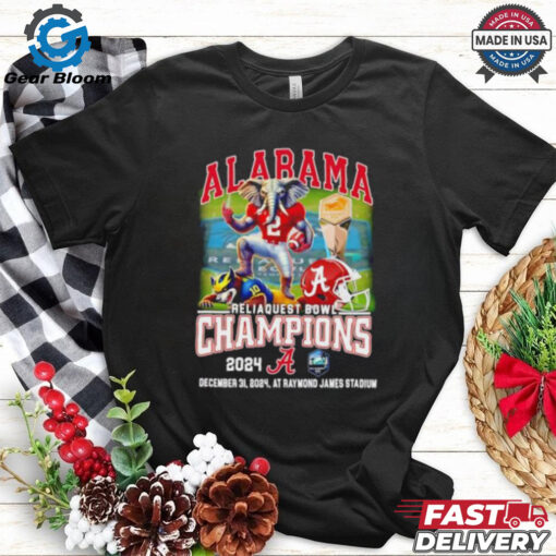 Alabama Crimson Tide Reliaquest Bowl Champions at Raymond James Stadium shirt