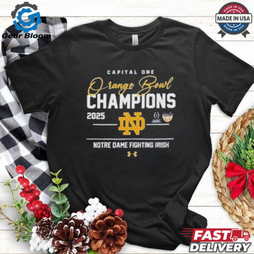 Awesome Notre Dame Fighting Irish 2025 Orange Bowl Winner Football T shirt