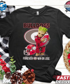 Baby Groot Bulldogs forever win or lose shirt