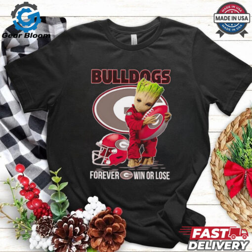 Baby Groot Bulldogs forever win or lose shirt