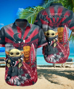 Baby Yoda Houston Texans Hawaiian Shirt