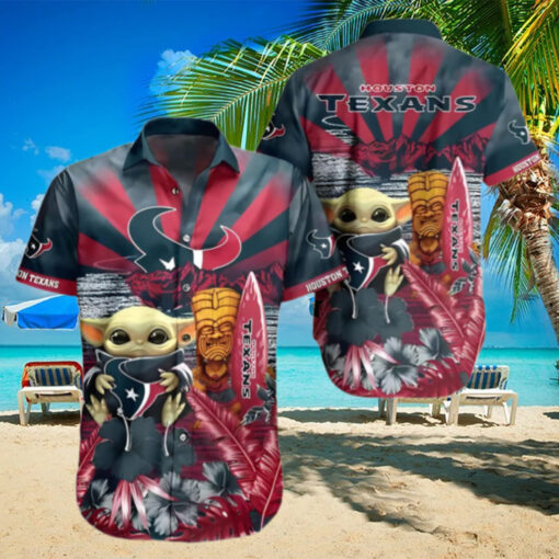 Baby Yoda Houston Texans Hawaiian Shirt