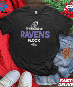 Baltimore Ravens 2024 NFL Playoffs Ravens flock shirt