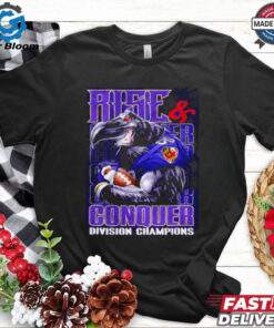 Baltimore Ravens Rise and Conquer Division Champions retro shirt