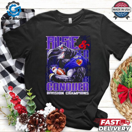 Baltimore Ravens Rise and Conquer Division Champions retro shirt