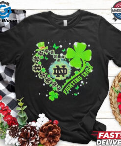 Best Clover Heart Notre Dame Fighting Irish 2025 T-Shirt - Stylish Design Featuring a Heart-Shaped Clover, Celebrate Notre Dame’s Legacy and 2025 Season, Perfect for Proud Fighting Irish Fans