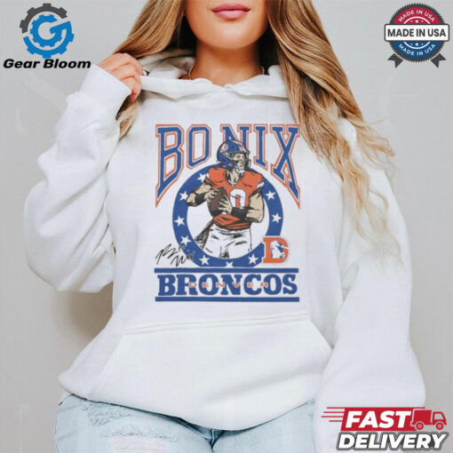 Bo Nix Denver Broncos Signature T Shirt