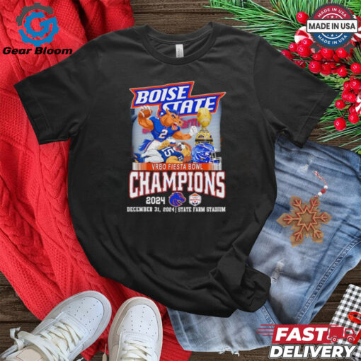 Boise State Vrbo Fiesta Bowl Champions 2024 mascot Fan Favorite shirt