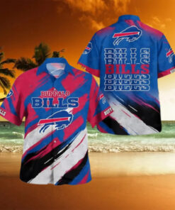 Buffalo Bills Abstract Wave Hawaiian Shirt