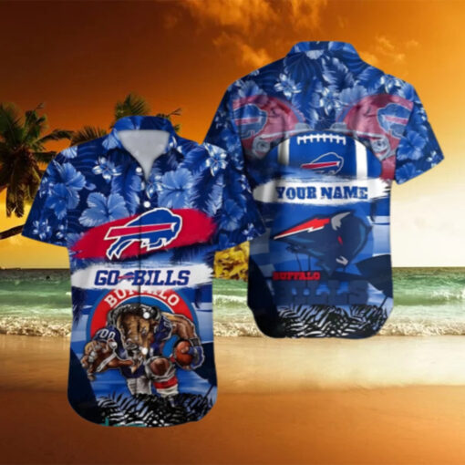 Buffalo Bills Bold Charge Hawaiian Shirt