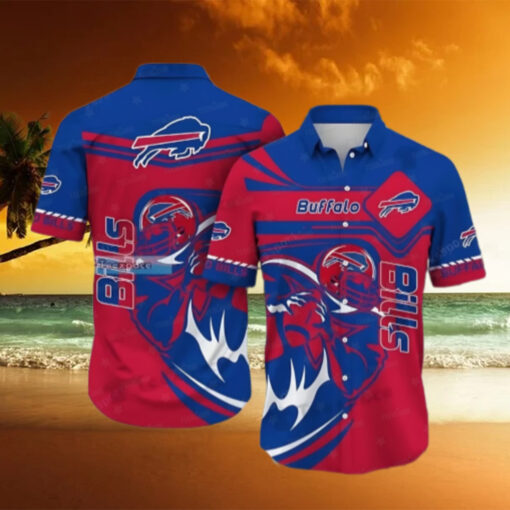 Buffalo Bills Bold Striker Hawaiian Shirt