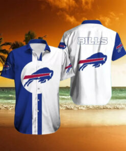 Buffalo Bills Classic Two Tone Logo Hawaiian Shirt