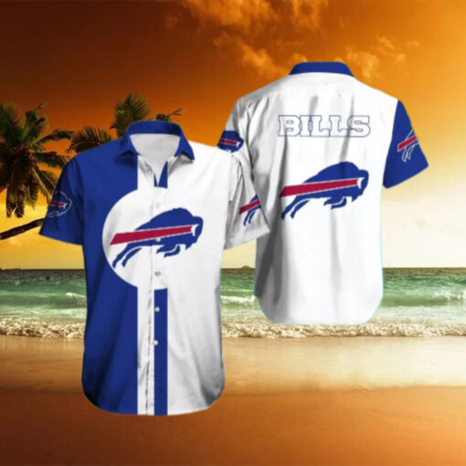 Buffalo Bills Classic Two Tone Logo Hawaiian Shirt